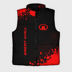 Мужской жилет Great Wall - red gradient вертикально, цвет: 3D-черный