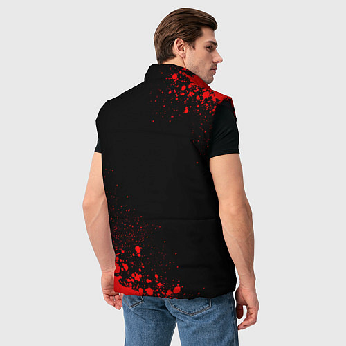 Мужской жилет Great Wall - red gradient вертикально / 3D-Черный – фото 4
