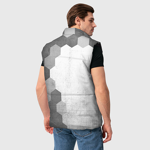 Мужской жилет FAW - white gradient по-вертикали / 3D-Черный – фото 4