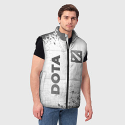 Мужской жилет Dota - white gradient вертикально, цвет: 3D-черный — фото 2