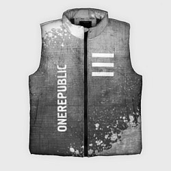 Мужской жилет OneRepublic - grey gradient вертикально, цвет: 3D-черный