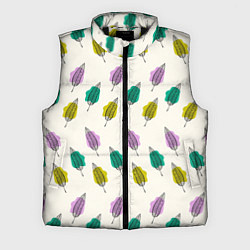 Мужской жилет Листья на пятнах, цвет: 3D-черный