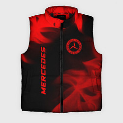 Мужской жилет Mercedes - red gradient вертикально, цвет: 3D-черный