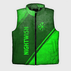 Мужской жилет Nightwish - green gradient вертикально, цвет: 3D-черный