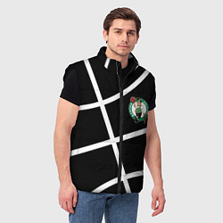 Мужской жилет Boston Celtics black, цвет: 3D-черный — фото 2