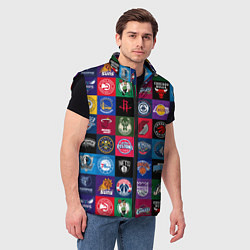 Мужской жилет Команды НБА разноцветные, цвет: 3D-черный — фото 2