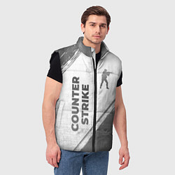 Мужской жилет Counter Strike - white gradient вертикально, цвет: 3D-черный — фото 2