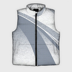 Мужской жилет Светлый серо-голубой текстурированный с полосой