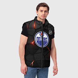 Мужской жилет Эдмонтон Ойлерз - НХЛ хоккей, цвет: 3D-черный — фото 2