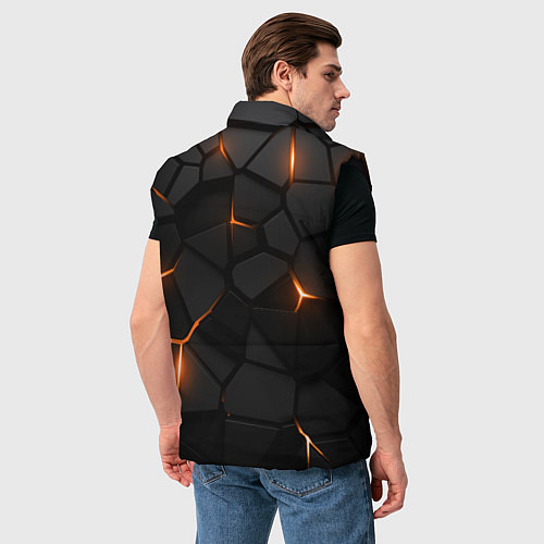 Мужской жилет Нью Йорк Айлендерс - НХЛ хоккей / 3D-Черный – фото 4