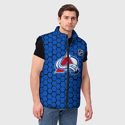Мужской жилет Колорадо Эвеланш - синие соты, цвет: 3D-черный — фото 2