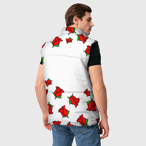 Мужской жилет Monster energy steel rose / 3D-Черный – фото 4