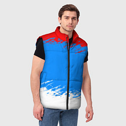 Мужской жилет Патриот - флаг, цвет: 3D-черный — фото 2