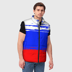 Мужской жилет Патриот - флаг, цвет: 3D-черный — фото 2