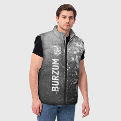 Мужской жилет Burzum - grey gradient по-вертикали, цвет: 3D-черный — фото 2