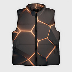 Мужской жилет Серая текстура из сот, цвет: 3D-черный