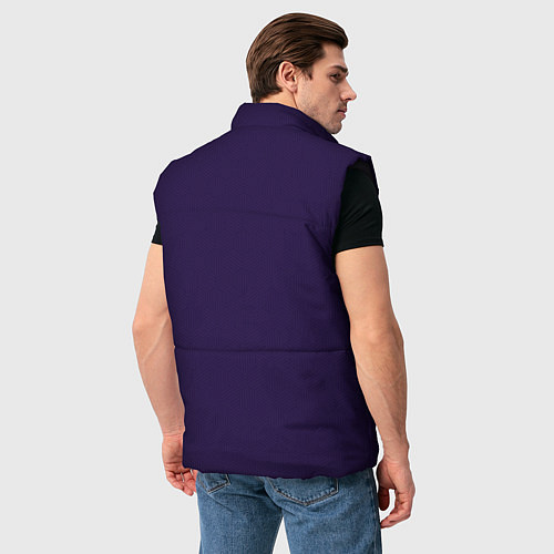 Мужской жилет ФК Уфа - форма с текстурой / 3D-Черный – фото 4