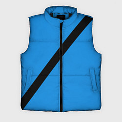 Мужской жилет Пристегнутый ремень безопасности, синий, цвет: 3D-черный