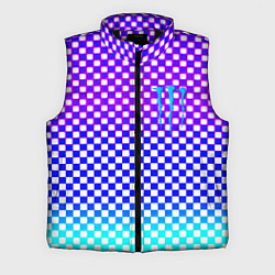 Мужской жилет Monster шахматная клетка градиент, цвет: 3D-черный