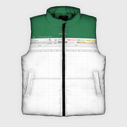 Мужской жилет Таблица Excel текстура, цвет: 3D-черный