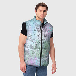 Мужской жилет Скетч японские дорамы, цвет: 3D-черный — фото 2