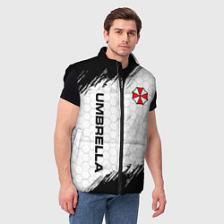 Мужской жилет Амбрелла - белые соты, цвет: 3D-черный — фото 2