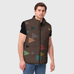 Мужской жилет Осень палитра глубокий лес, цвет: 3D-черный — фото 2