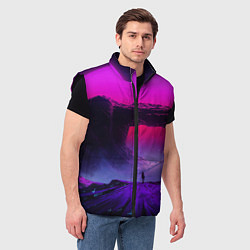 Мужской жилет A Journey on the planet, цвет: 3D-черный — фото 2