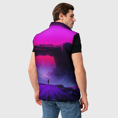 Мужской жилет A Journey on the planet / 3D-Черный – фото 4