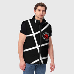 Мужской жилет Торонто Рэпторс - текстура мяча, цвет: 3D-черный — фото 2