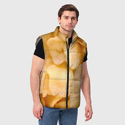 Мужской жилет Чипсы текстура, цвет: 3D-светло-серый — фото 2