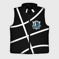 Мужской жилет Даллас Маверикс - текстура черного мяча, цвет: 3D-черный