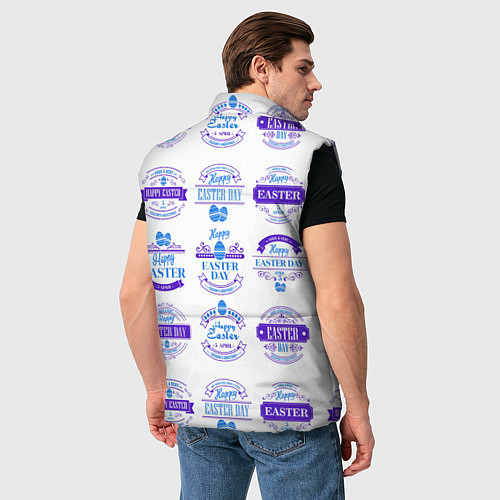 Мужской жилет Easter holidays / 3D-Черный – фото 4