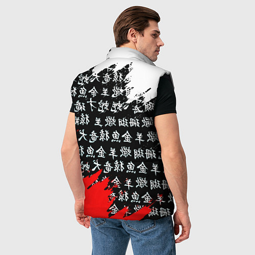 Мужской жилет Doom dark age japan / 3D-Черный – фото 4