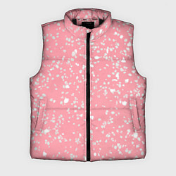 Мужской жилет Искристый розовый терраццо, цвет: 3D-черный