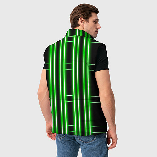 Мужской жилет Neon green / 3D-Черный – фото 4