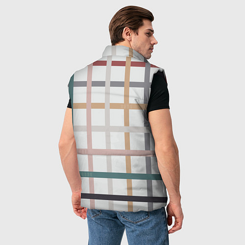 Мужской жилет Плетенка пастельная / 3D-Черный – фото 4