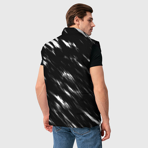 Мужской жилет Doom штрихи красок / 3D-Черный – фото 4
