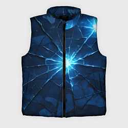 Мужской жилет Синий камуфляж со вспышками, цвет: 3D-черный