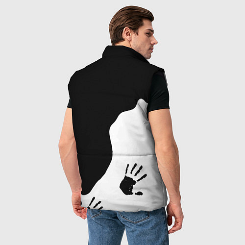 Мужской жилет Doom отпечатки демона / 3D-Черный – фото 4