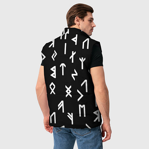 Мужской жилет Doom магические символы / 3D-Черный – фото 4