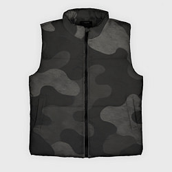 Мужской жилет Черно-серый камуфляж