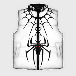 Мужской жилет Паук на белом - the web of Fate