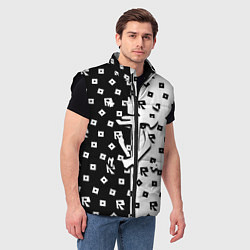 Мужской жилет Doom x roblox pattern, цвет: 3D-черный — фото 2