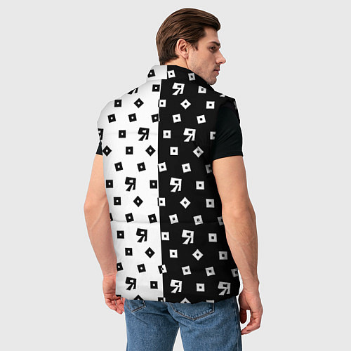 Мужской жилет Doom x roblox pattern / 3D-Черный – фото 4