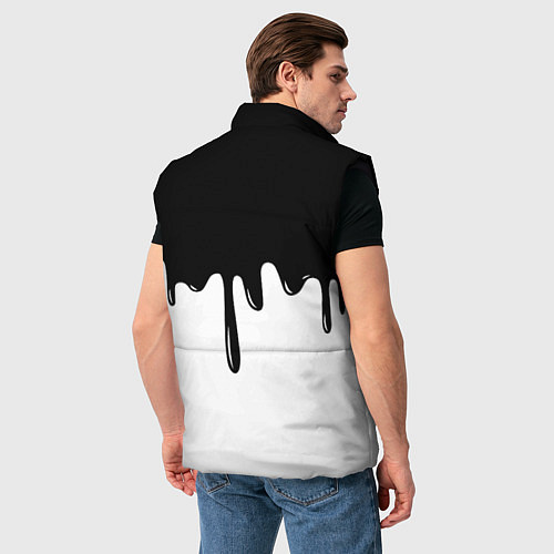Мужской жилет Doom logo жидкие краски / 3D-Черный – фото 4