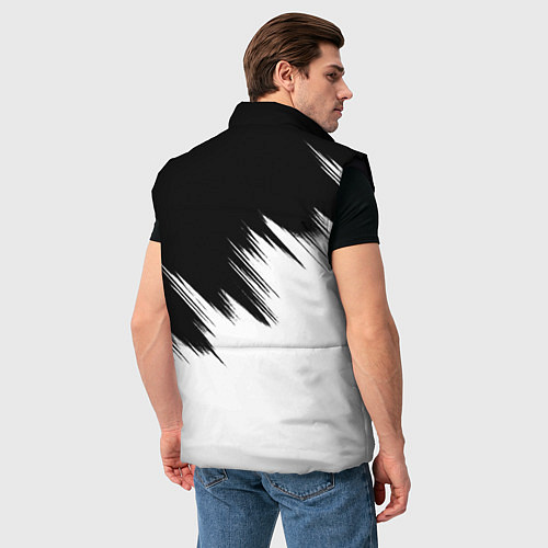 Мужской жилет Doom краски черно белый / 3D-Черный – фото 4