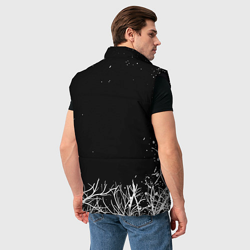 Мужской жилет Doom белые деревья / 3D-Черный – фото 4