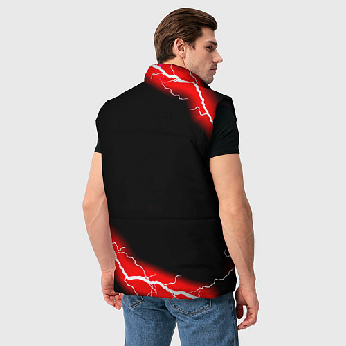 Мужской жилет Doom красный шторм / 3D-Черный – фото 4