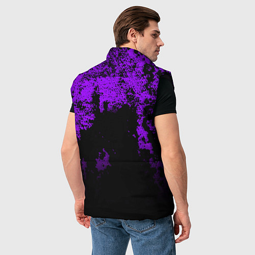 Мужской жилет Самурай при луне / 3D-Черный – фото 4